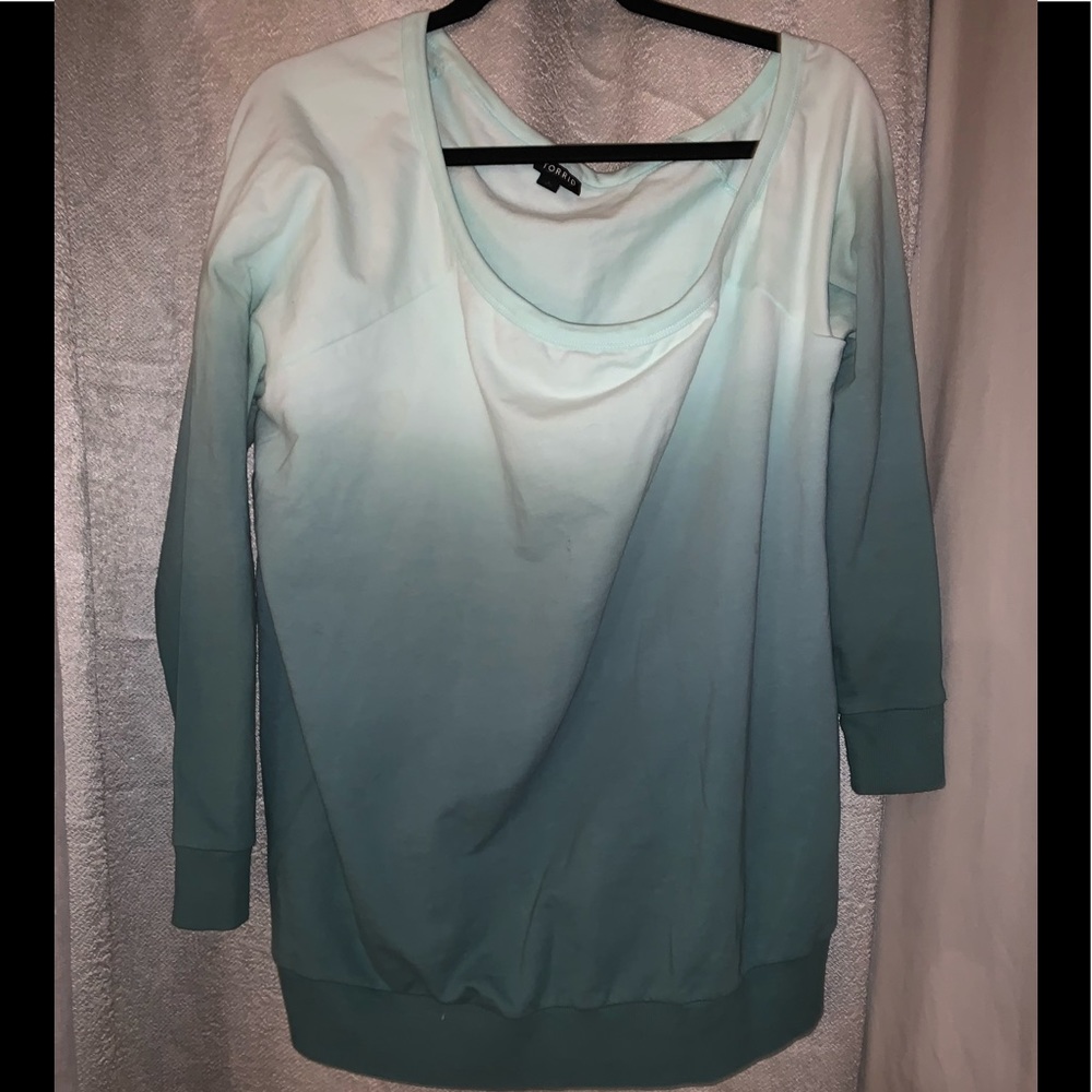 Torrid off shoulder sweatshirt in a size 1,